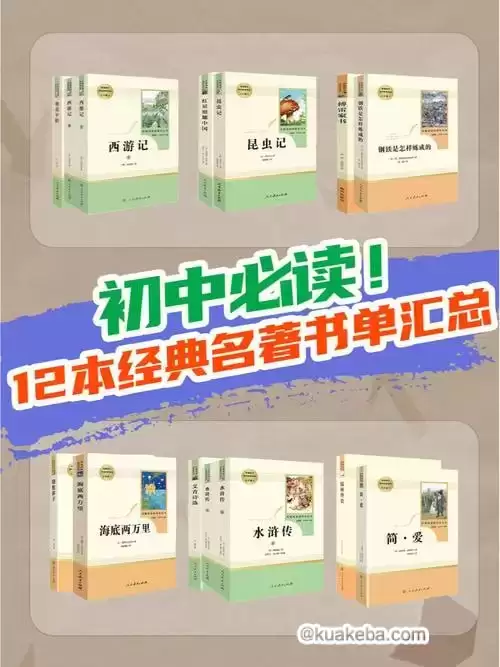 初中语文12部必读名著讲解课