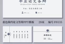 大学生毕业答辩精选PPT模板-夸克网盘吧
