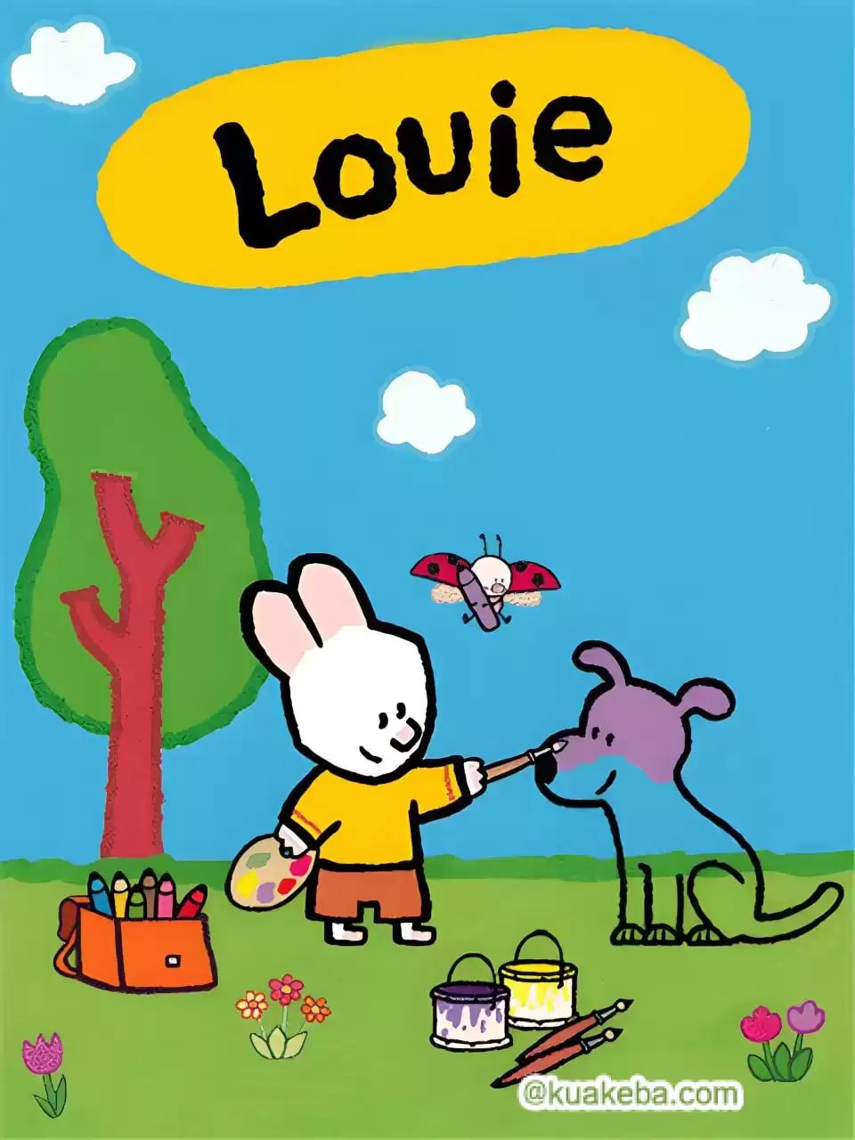 法国国宝级简笔画启蒙动画-路易小兔子/Louie.全1-4季